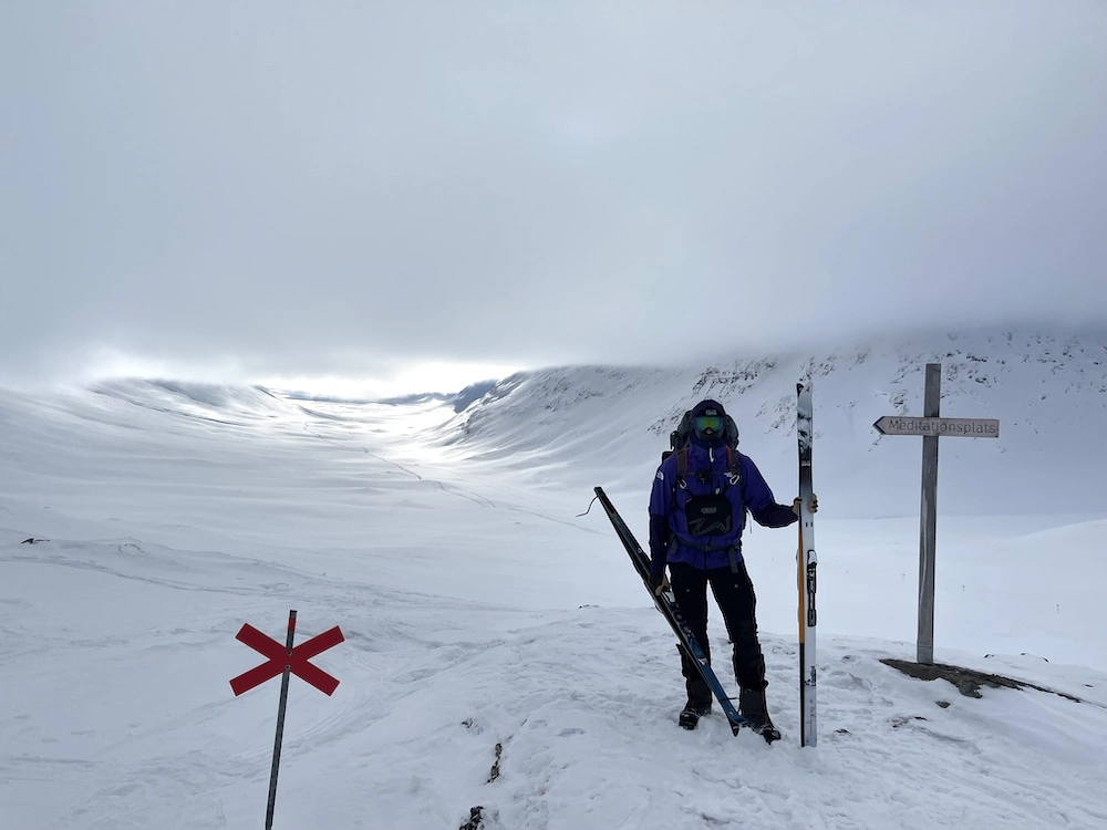 Tjaktja pass in witer on Kungsleden with Polar Exped